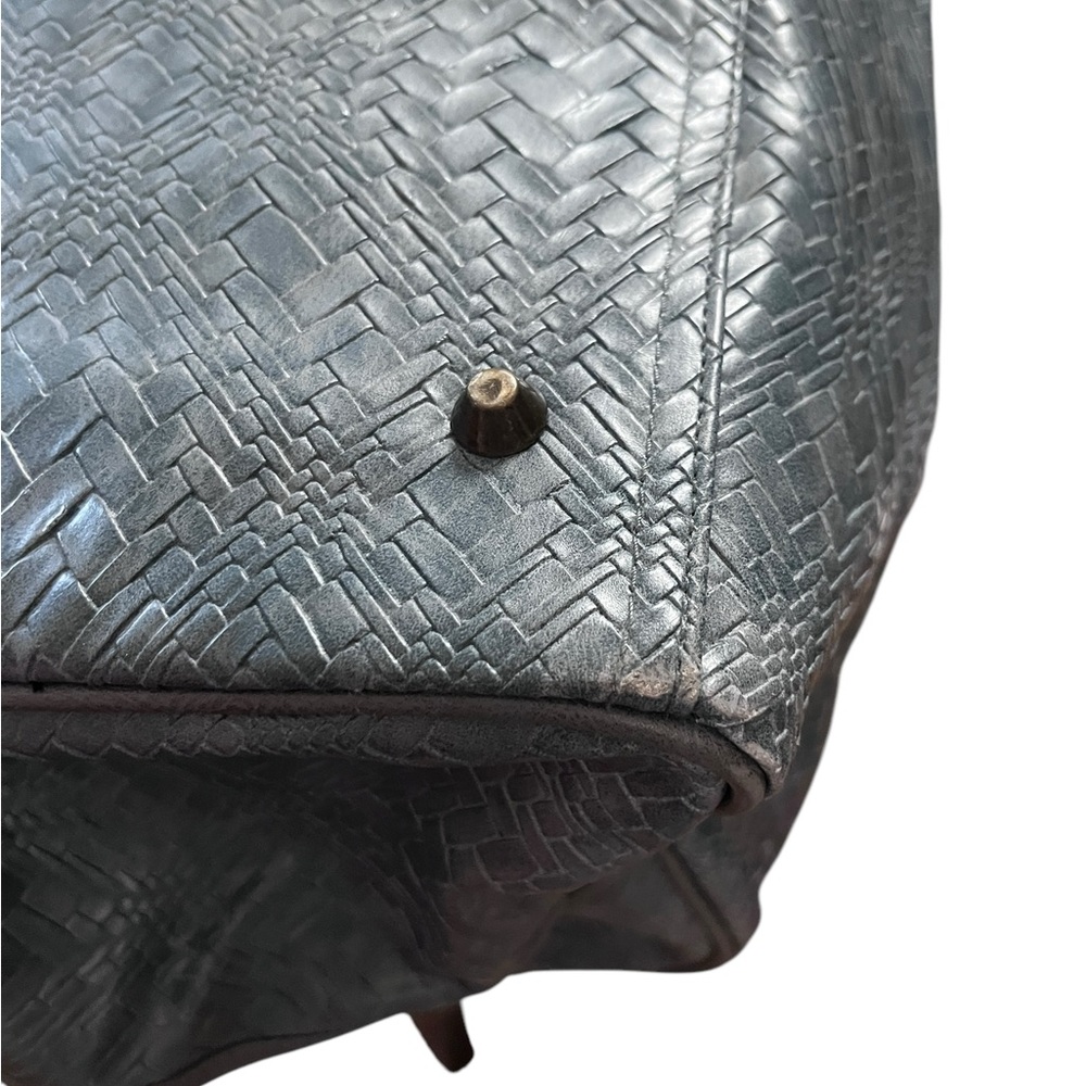 Nicole by Nicole Miller Black Woven Travel Weekender Bag - Picture 14 of 16